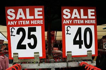 Image showing Sale Signs