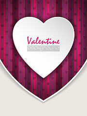 Image showing Valentine day greeting with pink background