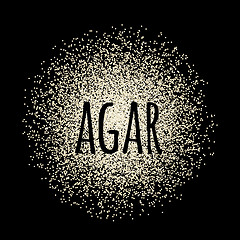Image showing Agar powder vector illustration