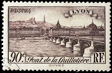 Image showing Old Lyon Stamp