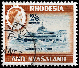 Image showing Salisbury Airport Stamp