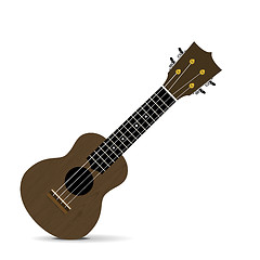 Image showing Ukulele vector illustration on white backgroiund