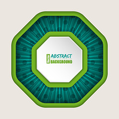 Image showing Abstract octagon brochure background