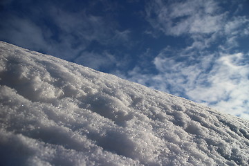 Image showing  white snow on mountain slope