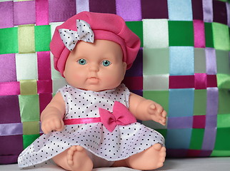 Image showing little puppet polka dot dress