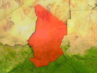 Image showing Chad in red