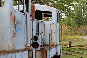 Image showing Old locomotive