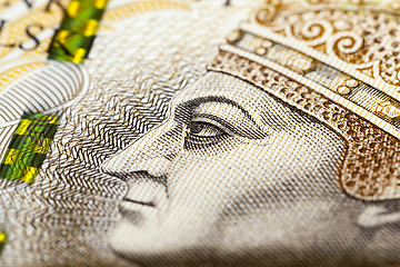 Image showing Two hundred zloty closeup