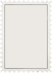 Image showing Empty Postal Stamp Cutout