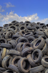 Image showing Old Tyres Hill