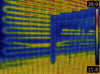 Image showing Under Wall Heating Thermal Imaging