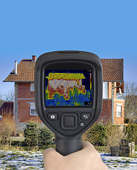 Image showing Thermal Imaging Facade Wall