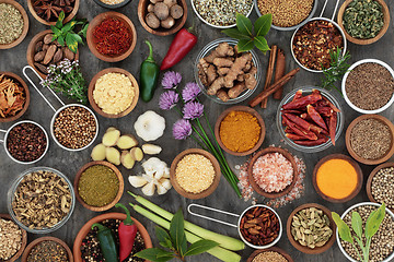 Image showing Herb and Spice Seasoning Selection