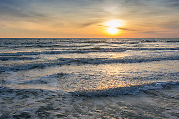 Image showing sunset Sea View, Black Sea, Anapa, Russia