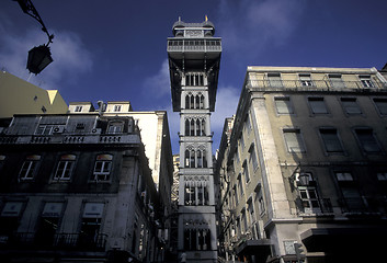 Image showing EUROPE PORTUGAL LISBON ELEVADOR DE SANTA JUSTA