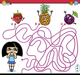 Image showing path maze educational activity