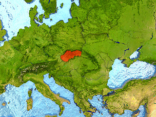 Image showing Slovakia in red