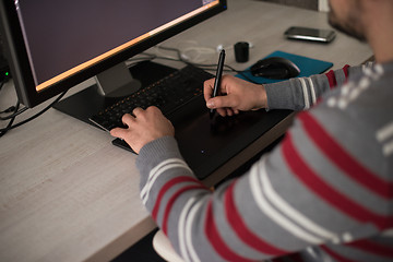 Image showing graphic designer at work