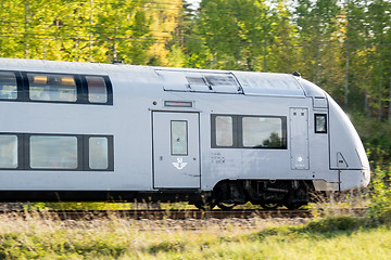 Image showing  Double-decker train