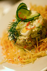Image showing salad in restaurant