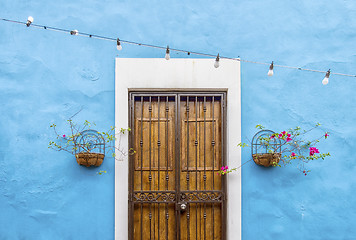 Image showing Colorful doorway