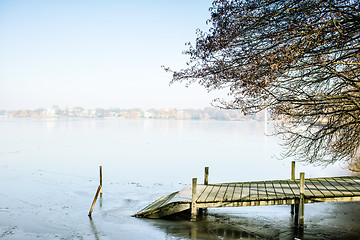 Image showing Alster lake, Hamburg