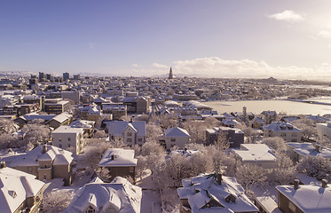 Image showing Reykjavik in winter