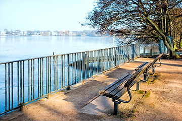 Image showing Alster lake, Hamburg