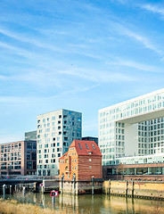 Image showing Old and new buildings in Hamburg