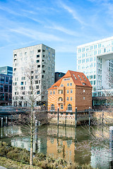 Image showing Old and new buildings in Hamburg