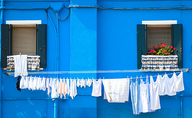 Image showing Colored houses in Venice - Italy