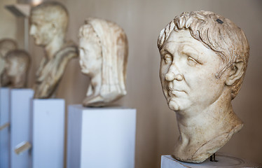 Image showing VENICE, ITALY - JUNE 27, 2016: Statues detail in Palazzo Ducale 