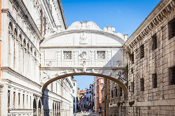 Image showing VENICE, ITALY - June 27, 2016: Bridge of Sighs