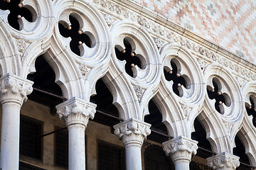 Image showing Venice, Italy - Columns perspective