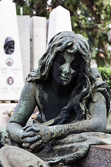 Image showing Old Cemetery statue