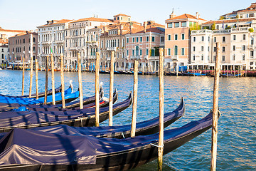 Image showing Venice, Gondolas detail