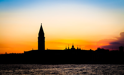 Image showing Sunset in Venice, Italy