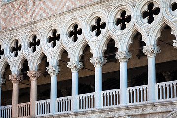 Image showing Venice, Italy - Columns perspective