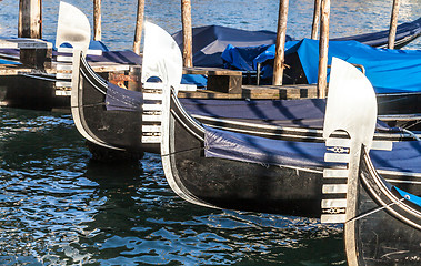 Image showing Venice, Gondolas detail