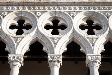 Image showing Venice, Italy - Columns perspective