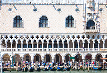 Image showing VENICE, ITALY - JUNE 27, 2016: San Marco area full of turists