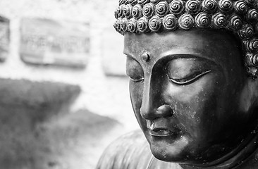 Image showing Meditating Japanese Buddha Statue