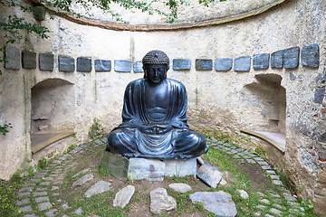 Image showing Meditating Japanese Buddha Statue