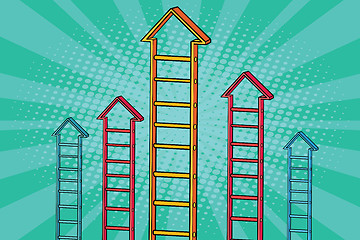 Image showing staircase arrow graph growth