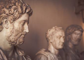 Image showing VENICE, ITALY - JUNE 27, 2016: Statues detail in Palazzo Ducale 