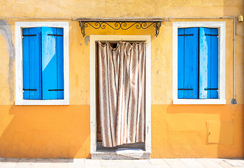 Image showing Colored houses in Venice - Italy