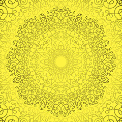 Image showing Circle lace ornament,