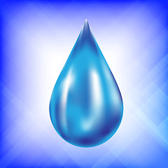 Image showing Realistic Water Drop Icon