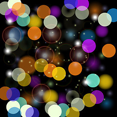 Image showing Colorful Blurred Light Background. 