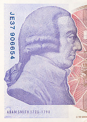 Image showing Pound currency background - 20 Pounds